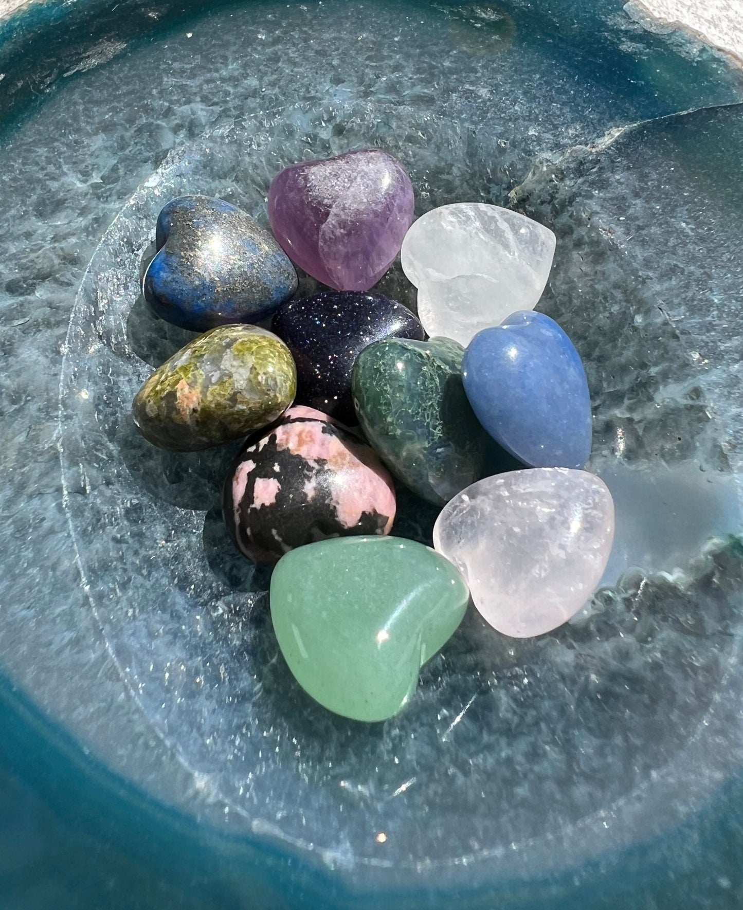MIXED LOT NATURAL MINI HEARTS