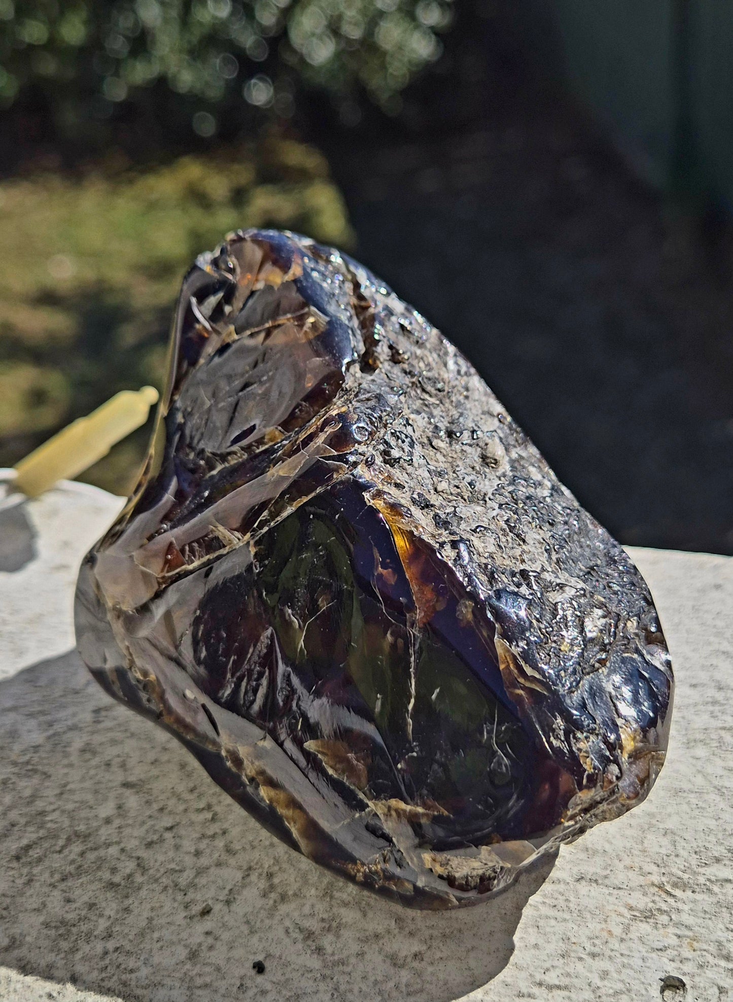 911.50CT EXCELLENT HUGE POLISHED 100% NATURAL MEXICAN BLUE AMBER