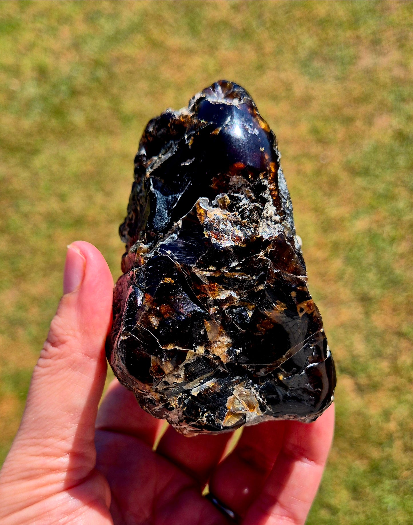 911.50CT EXCELLENT HUGE POLISHED 100% NATURAL MEXICAN BLUE AMBER