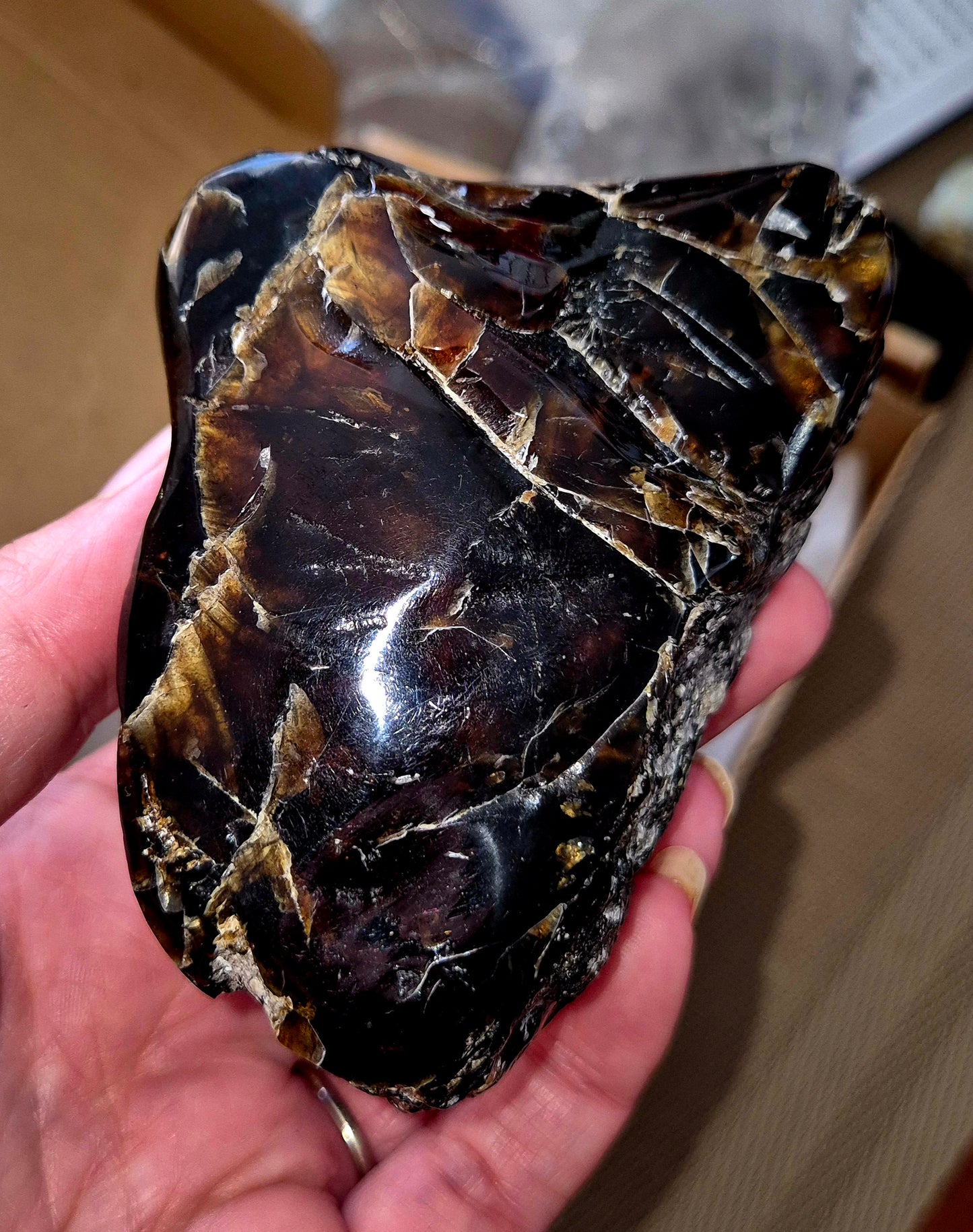 911.50CT EXCELLENT HUGE POLISHED 100% NATURAL MEXICAN BLUE AMBER